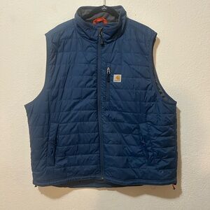 Carhartt Mens XXL Rain Defender Relax Fit Lightweight Gilliam Vest Cordura Blue